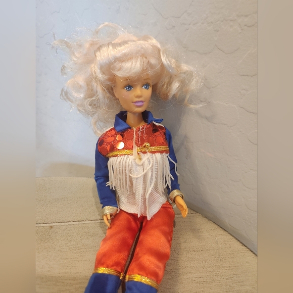 Kid Kore Blonde America Red White and Blue Barbie - Picture 2 of 3
